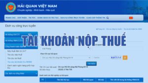 Tài khoản thu nộp ngân sách Hải Quan