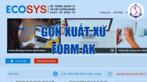 văn bản pháp quy giấy chứng nhận xuất xứ form ak