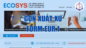 văn bản pháp quy giấy chứng nhận xuất xứ form eur.1